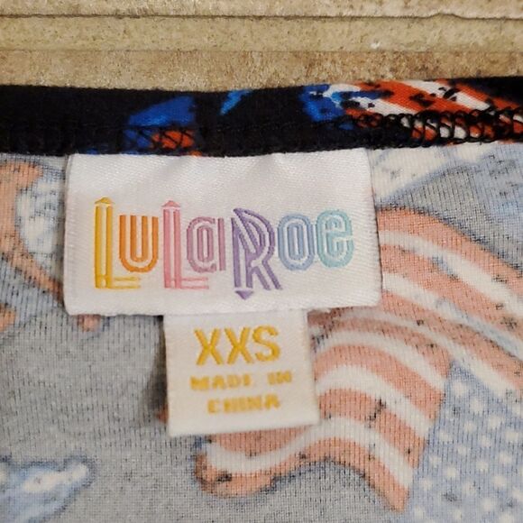 Lularoe patriotic Irma in legging material - Picture 2 of 5